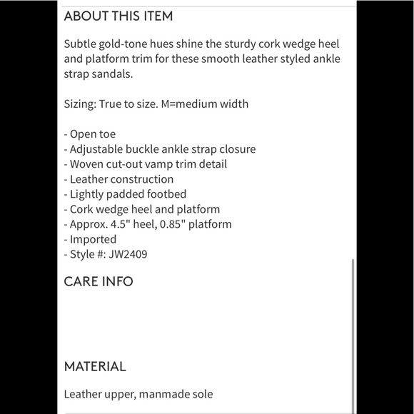 Badgley Mischka Gina Wedge Leather Platform Sandal - Picture 9 of 12